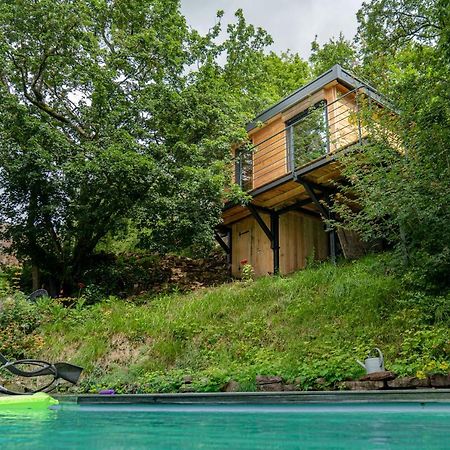 Le Moonloft Insolite Tiny-House Dans Les Arbres & 1 Seance De Sauna Pour 2 Avec Vue Panoramique Osenbach المظهر الخارجي الصورة
