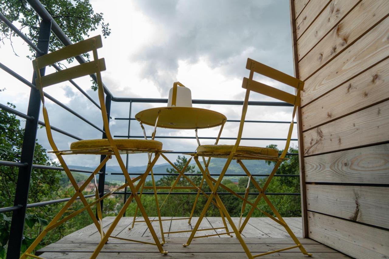 Le Moonloft Insolite Tiny-House Dans Les Arbres & 1 Seance De Sauna Pour 2 Avec Vue Panoramique Osenbach المظهر الخارجي الصورة