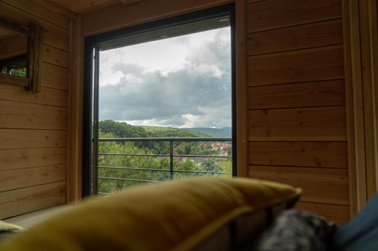 Le Moonloft Insolite Tiny-House Dans Les Arbres & 1 Seance De Sauna Pour 2 Avec Vue Panoramique Osenbach المظهر الخارجي الصورة